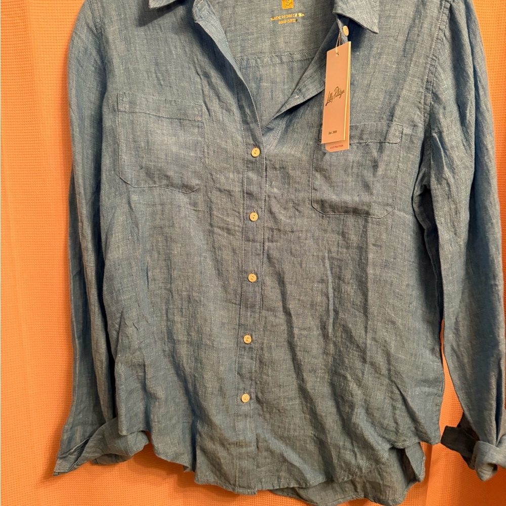 Lilly Pulitzer Blue Button Down Shirt